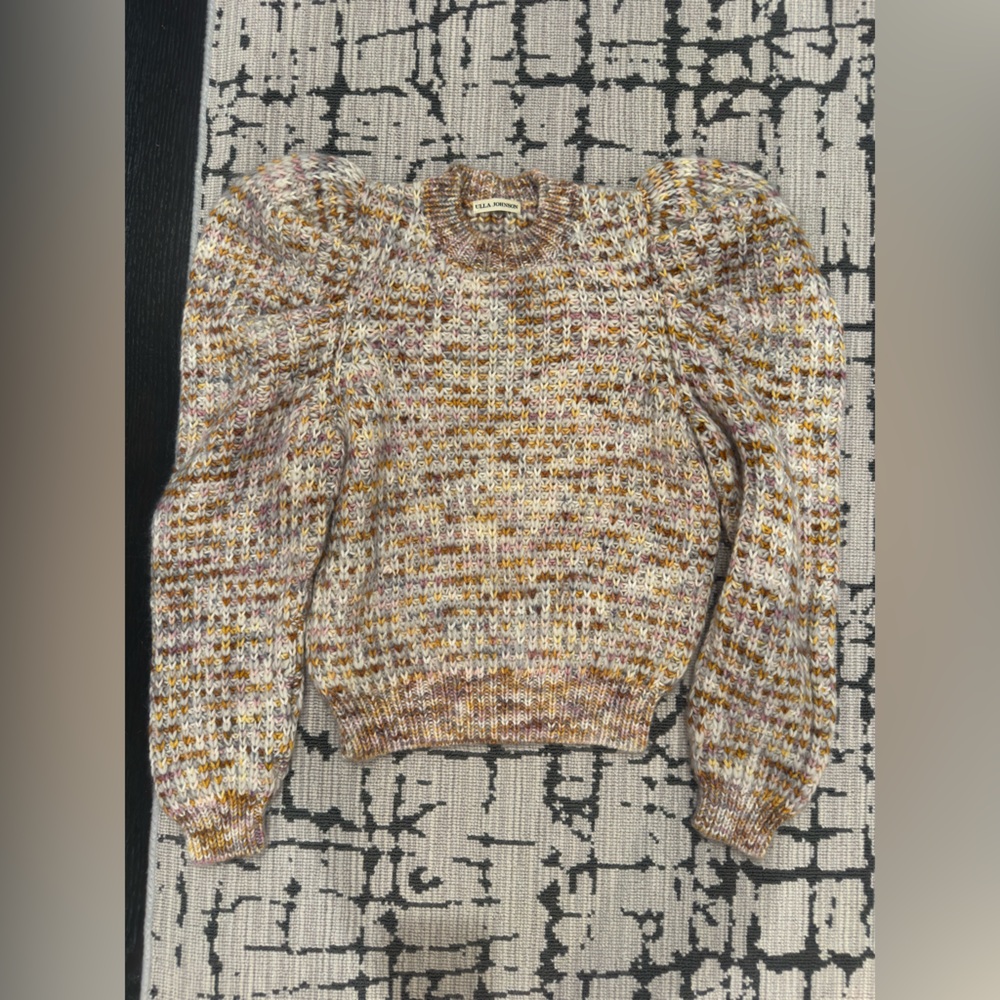 Ulla Johnson Marled Merino Mohair Sweater Artisan Made Size xs/s